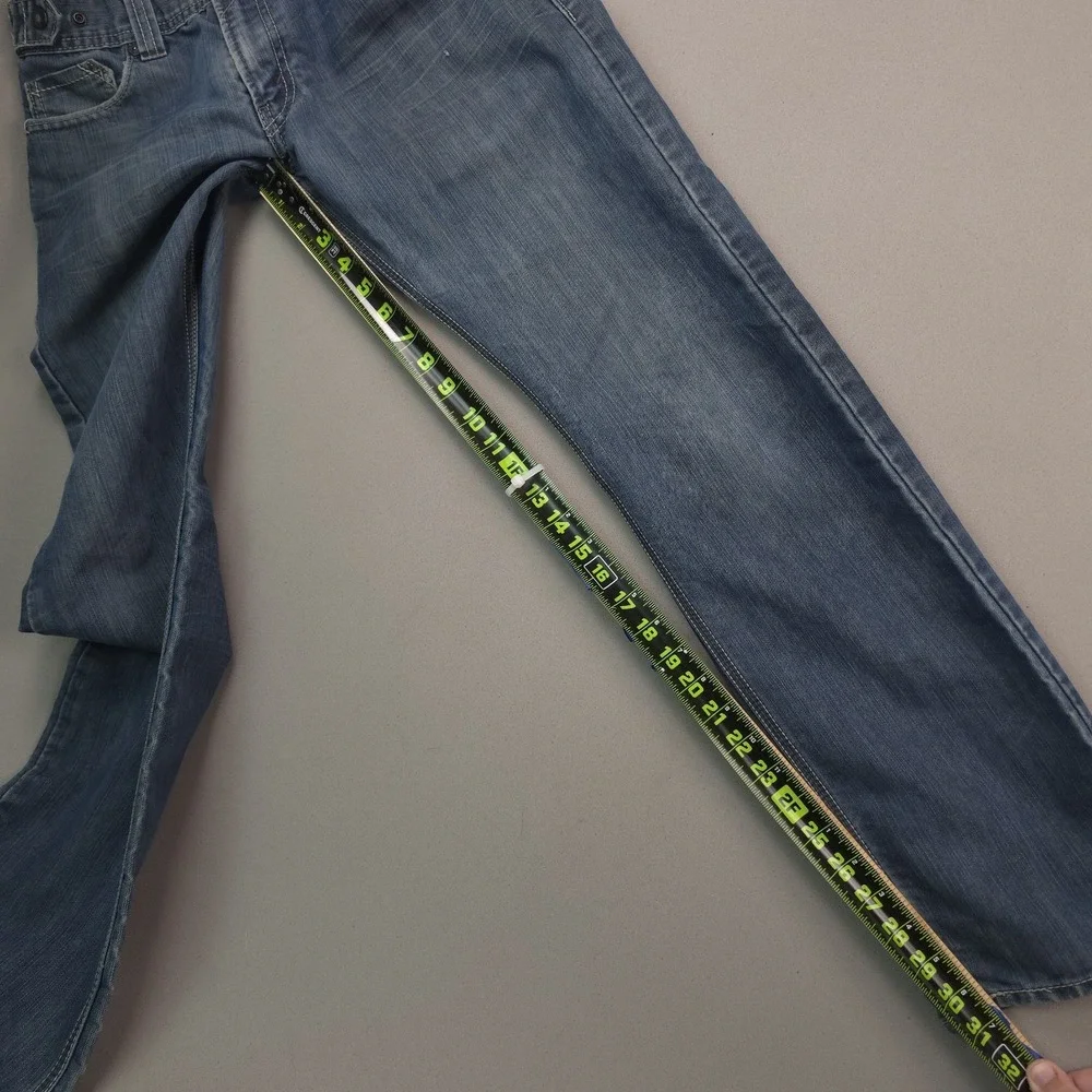 Levi's 514 Slim Straight Jeans Mens 29x30 Medium Blue Wash Zip Pockets Y2K Denim